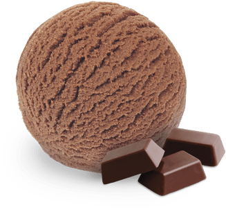 Classic Chocolate - Chocolate Ice Cream Scoop Png (400x360), Png Download