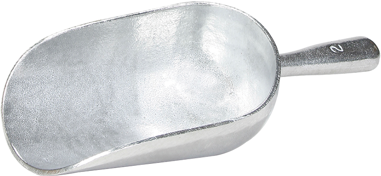 Humboldt Mfg. Co. Round Nose #2 Scoop, Aluminum (1080x500), Png Download