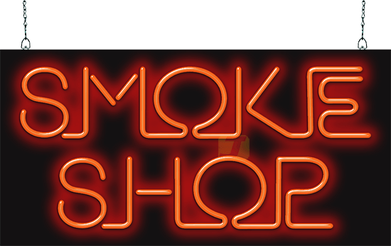 Smoke Shop Neon Sign - Buy Sell Trade (550x346), Png Download