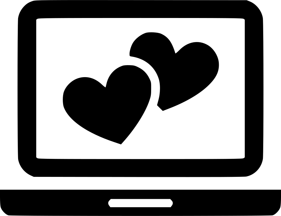 Couple Relationship Online Laptop Comments - Icon (980x756), Png Download