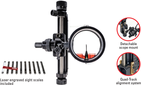 Vertex Target - Target Bow Sights (479x295), Png Download