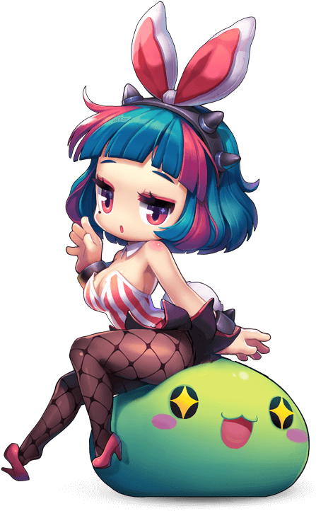Girl - Maplestory 2 Mint And Vanilla (464x722), Png Download