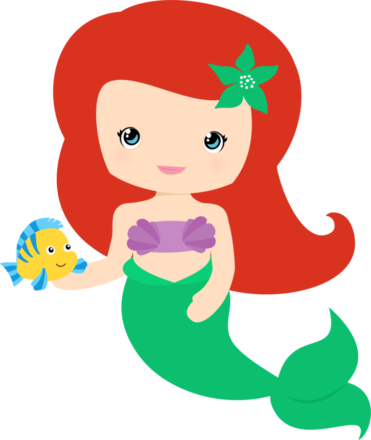 Bebé Sirena, Ariel La Sirenita, Marino, Dibujos Infantiles, - Birthday ...