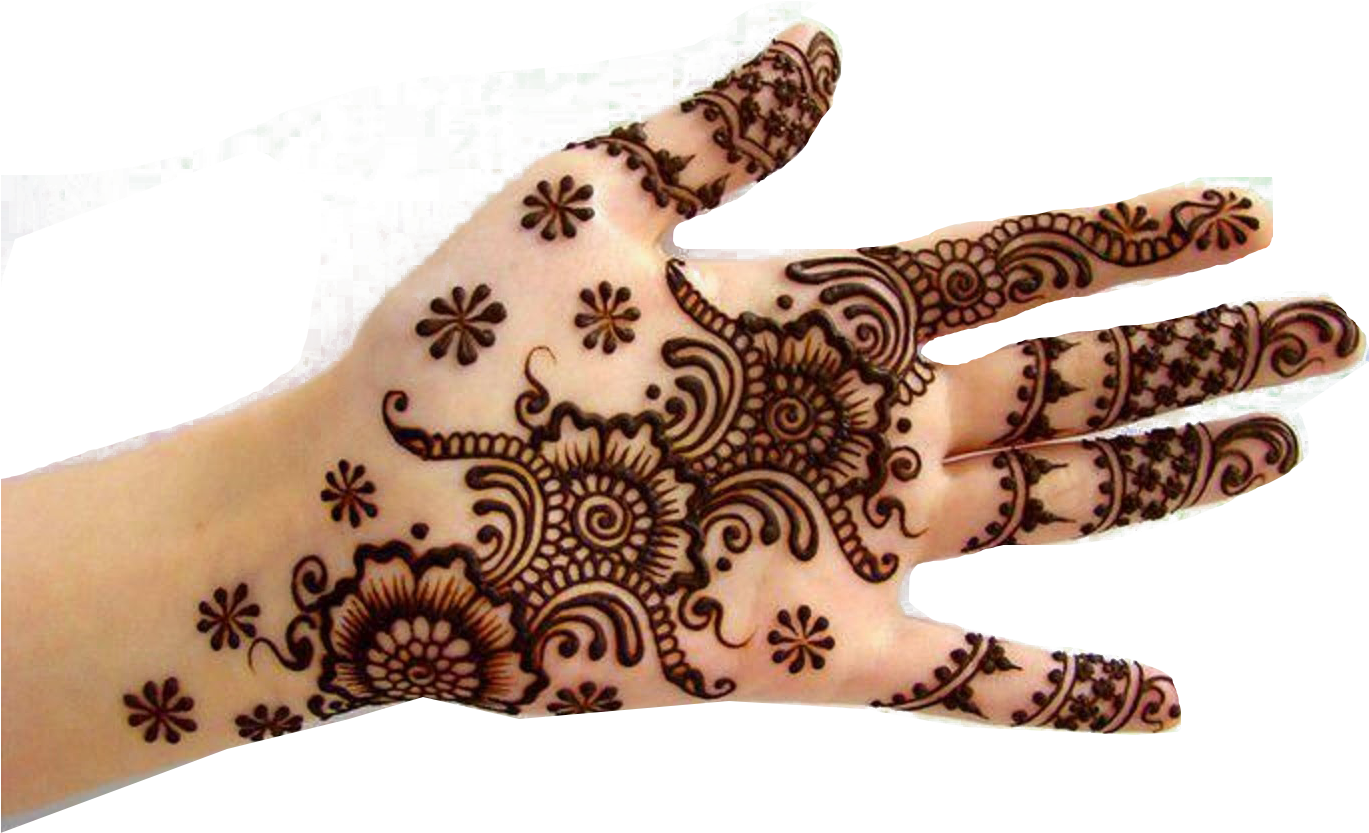 Mehndi Free Desktop Background - Easy Mehndi Designs For Karwa Chauth (1440x1078), Png Download