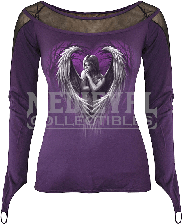 Angel Heart Fine Mesh Womens Shirt - ヨーロッパ直輸入zippo ジッポー Angels Heart 2000822 (800x800), Png Download