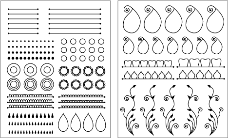 Mehndi Practice Sheet 507×312ピクセル - Number (507x312), Png Download
