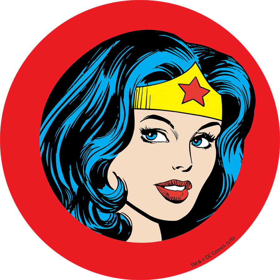 Logo Mulher Maravilha Redondo Png - Wonder Woman Circle (900x900), Png Download