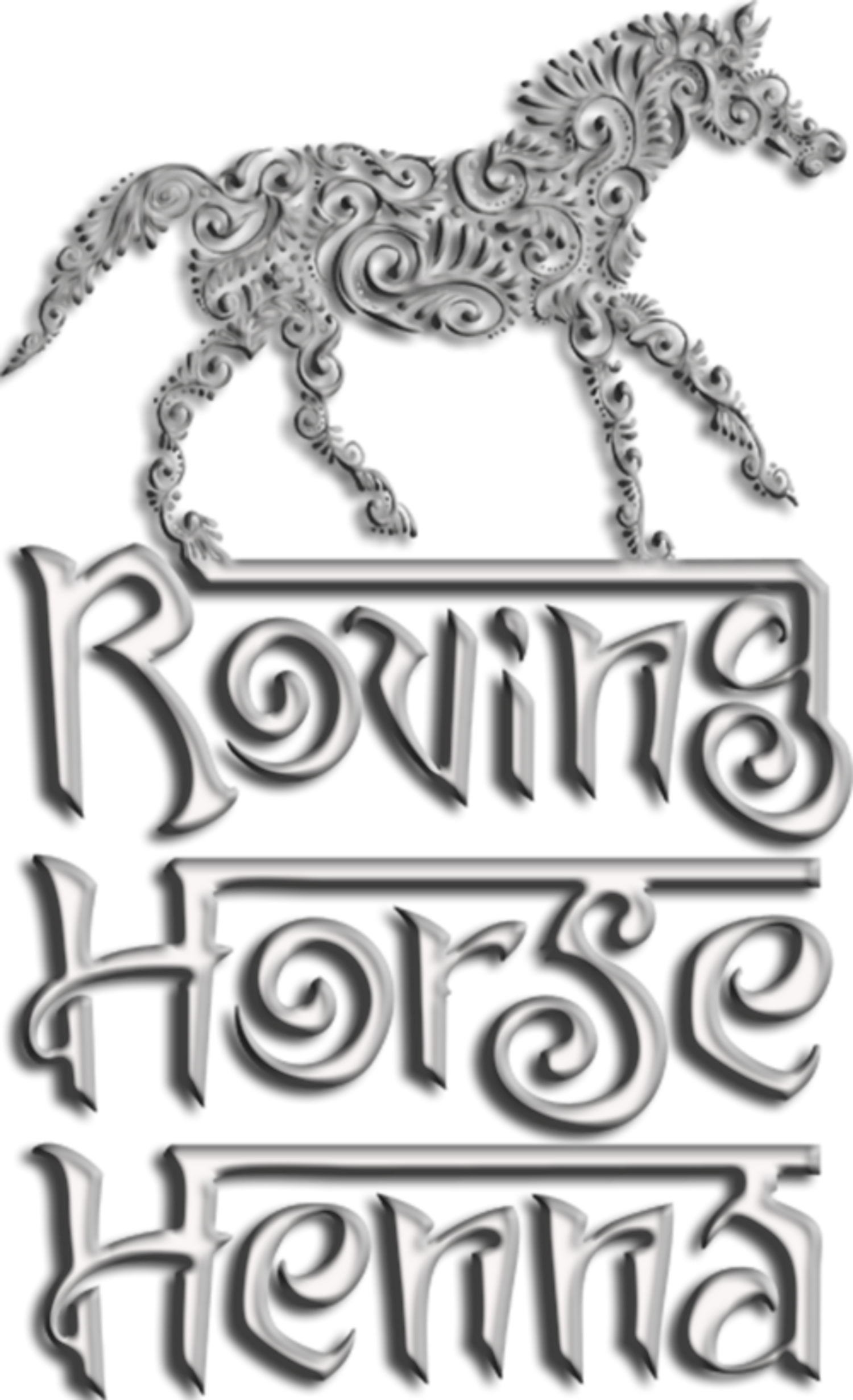 Mehndi Clipart Bridal Book - Roving Horse Henna (1500x2462), Png Download