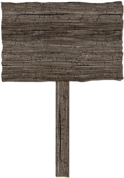 Sign, Wood, Old, Blank, Vintage, Wooden, Signpost - Stock.xchng (528x720), Png Download