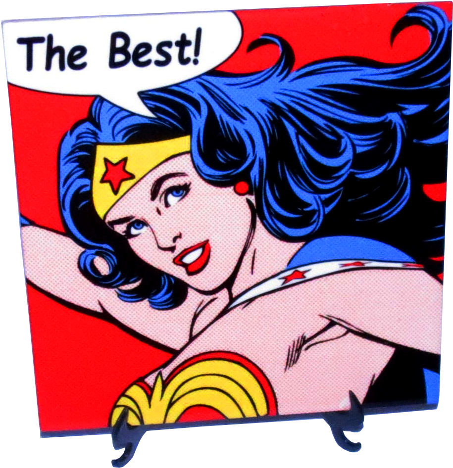 Azulejo Mulher Maravilha - Wonder Woman Cartoon Strip (1191x1275), Png Download
