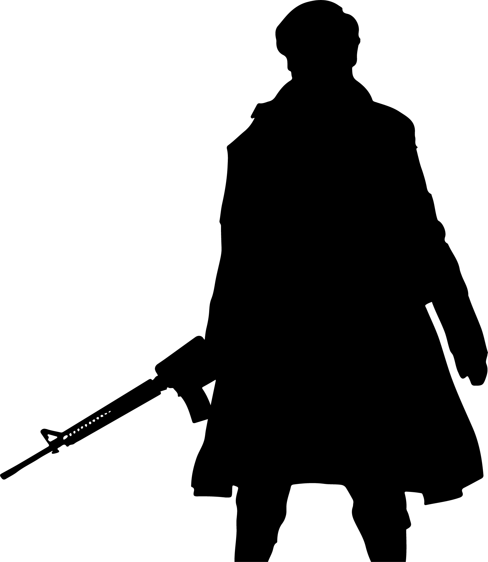 James Bond Animation - Silhouette (1645x1893), Png Download