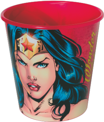 Pipoqueira Mulher Maravilha Bd04-09 - Balde Da Mulher Maravilha (500x605), Png Download