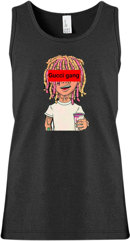 Lil Pump Gucci Gang Girls' Tank Top T-shirts - Shirt (1024x1024), Png Download