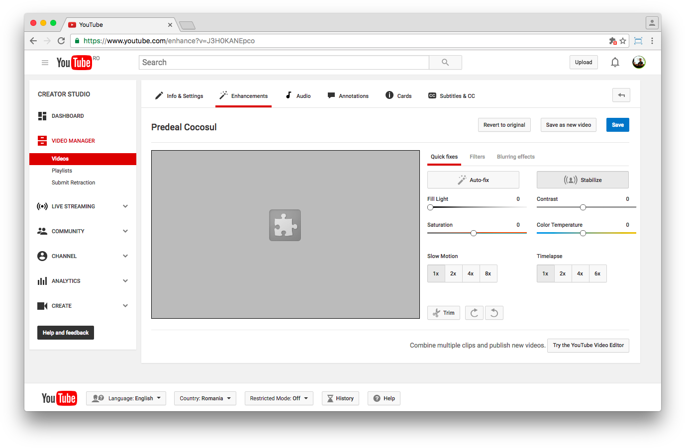 Youtube's Video Editor Uses Flash - Youtube (1392x912), Png Download