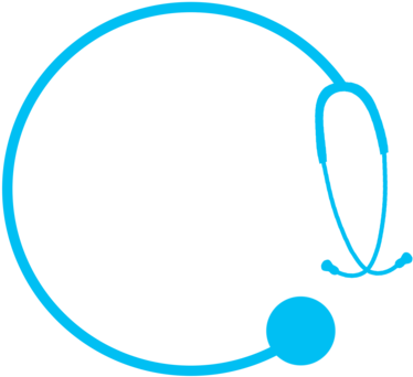 Circle Stethoscope Monogram - Nursing (480x480), Png Download
