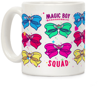 Magic Boy Anime Bows Coffee Mug - Anime (484x484), Png Download