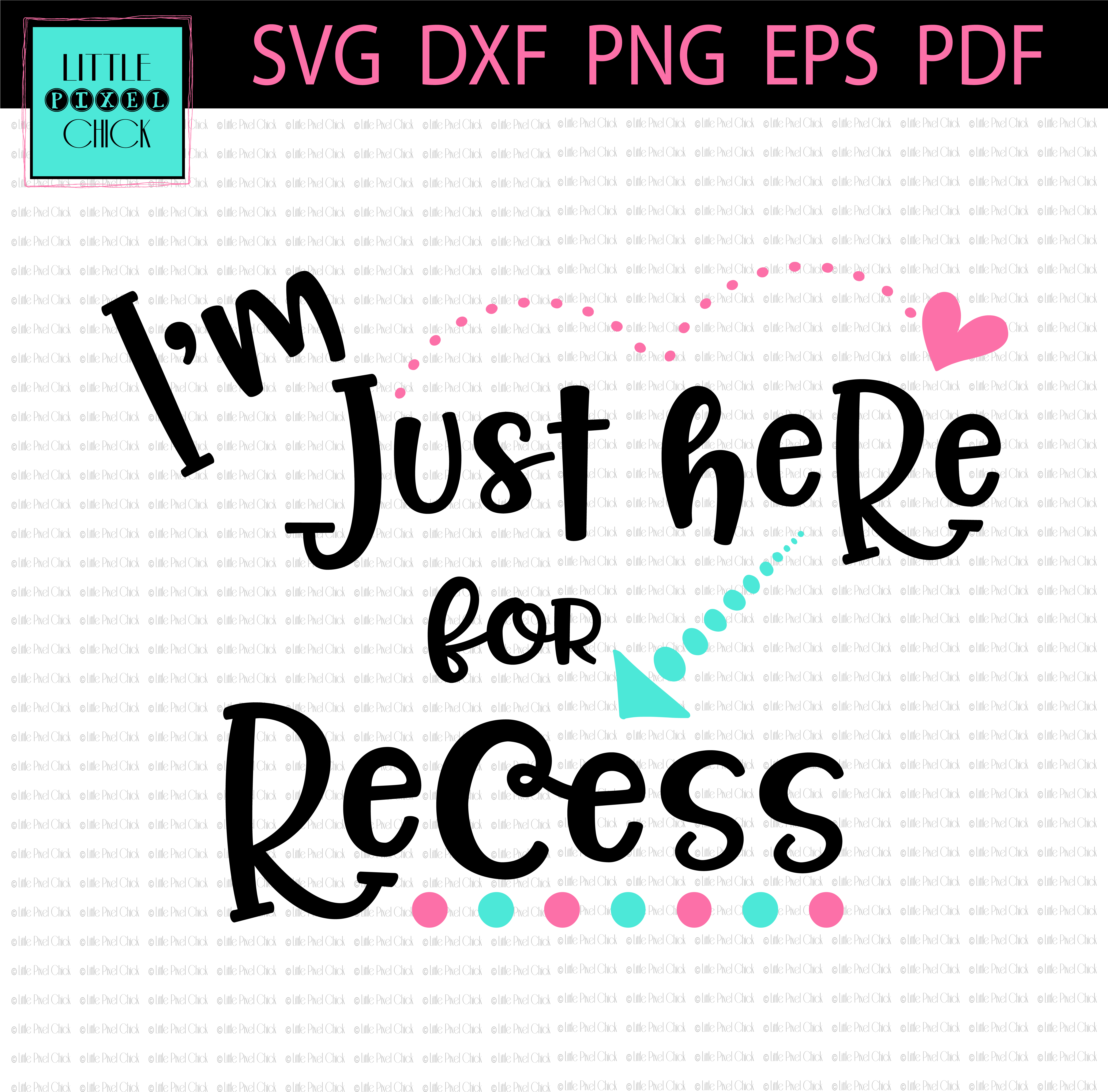 I'm Just Here For Recess - Beach Hair Don T Care Svg Free (5834x5834), Png Download