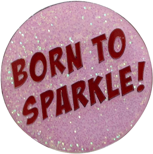 Born To Sparkle Golf Ball Marker & Hat Clip - Readygolf - Born To Sparkle Golf Ball Marker (500x500), Png Download