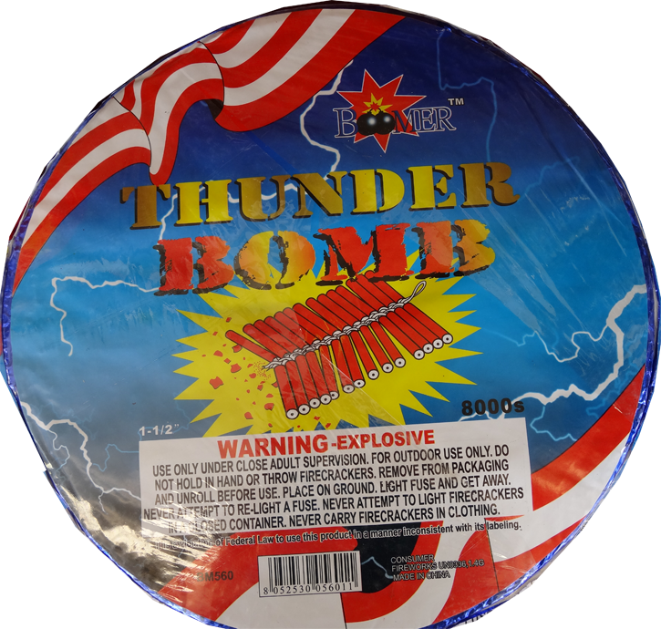 Thunder Bomb - Thunder Bomb Firecrackers 8000 (725x690), Png Download