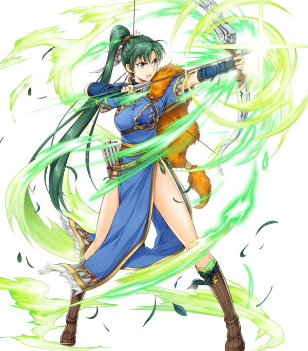 Fire Emblem Heroes Lyn (600x684), Png Download