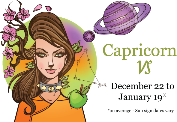Capricorn Woman - Astrological Sign (590x407), Png Download