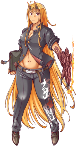 Click Here To See Female Ibaraki Https - Anime (350x495), Png Download