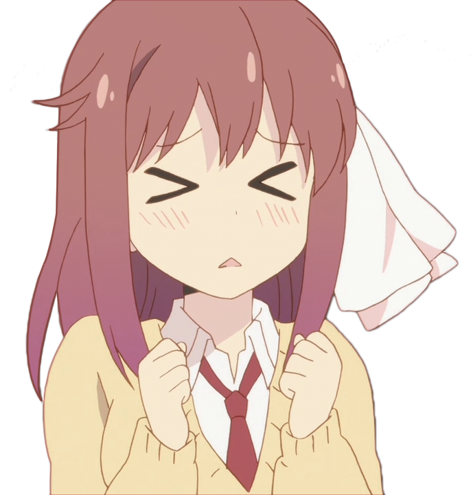 5681049 - > - Flustered Anime Girl Transparent (689x720), Png Download
