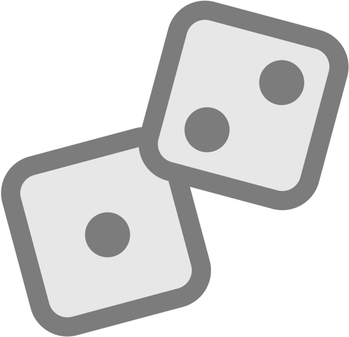 Monopoly Dice Bunco Board Game - Public Domain Dice Roll (750x750), Png Download