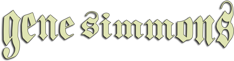 Gene Simmons Image - Gene Simmons Logo Png (800x310), Png Download