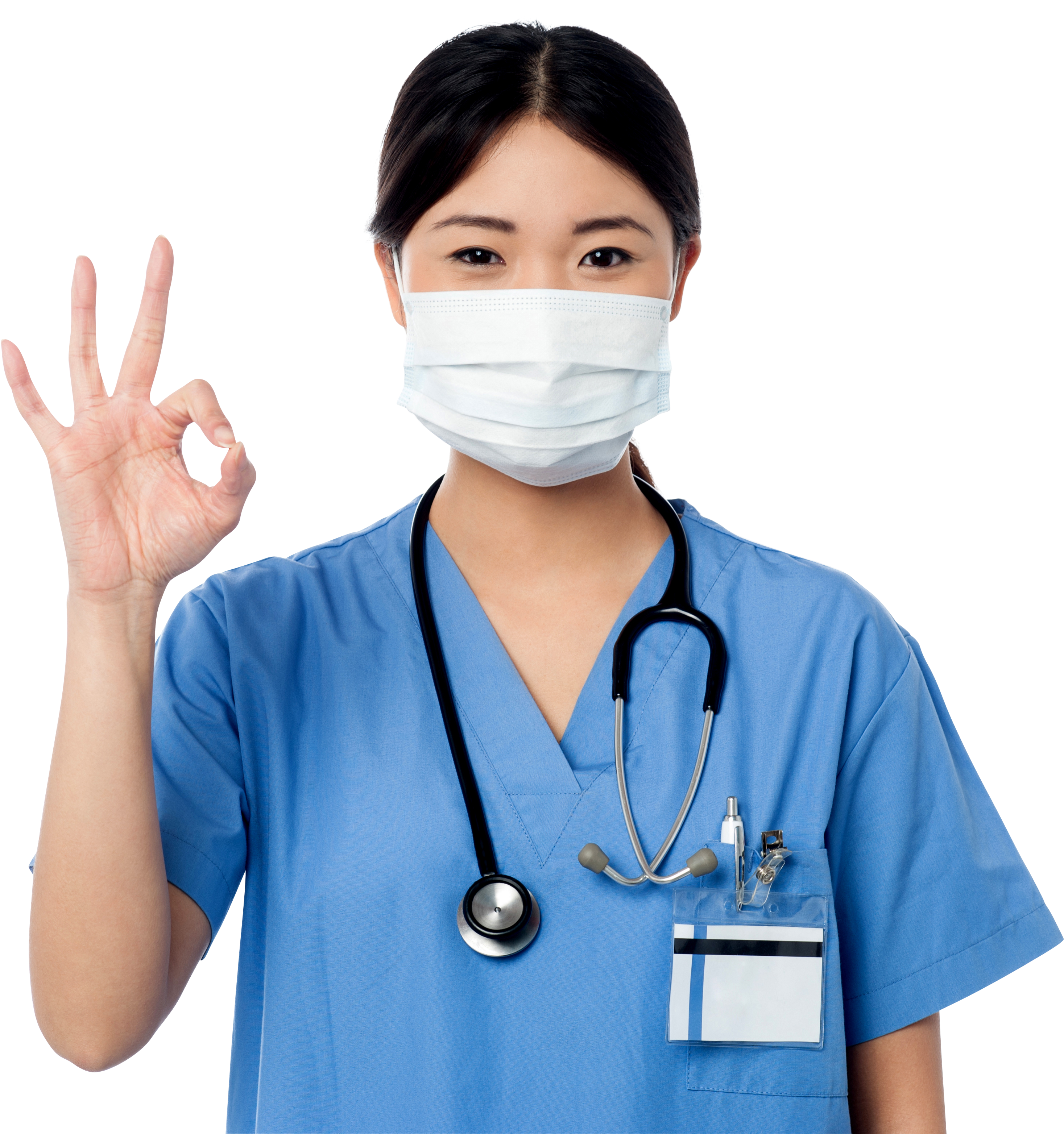 Women Pointing Perfect Symbol Png Image - Surgeon Png (4809x3200), Png Download