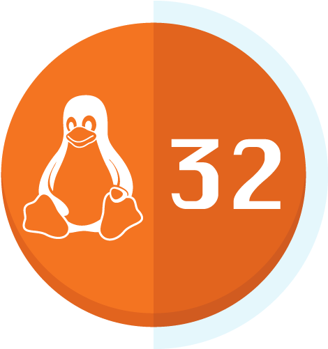 Icon Lin32 - Linux (500x500), Png Download