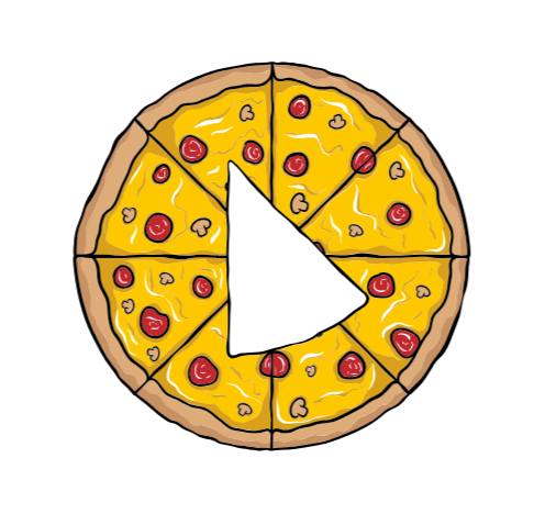 Pizza Slice - Circle (539x485), Png Download