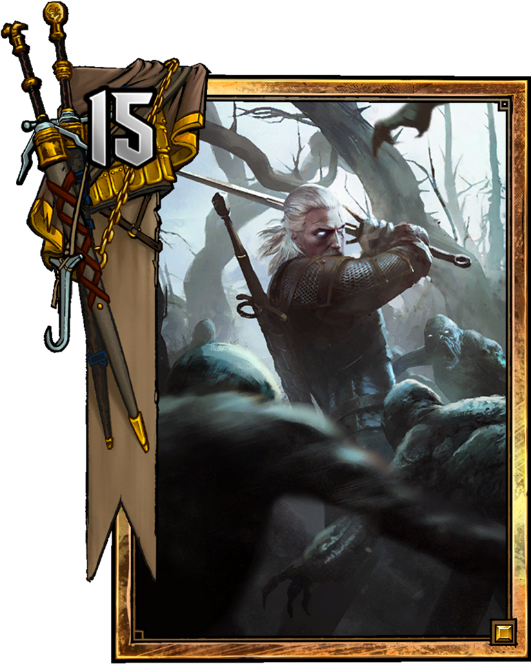 Geralt Of Rivia - Gwent Geralt (775x1048), Png Download