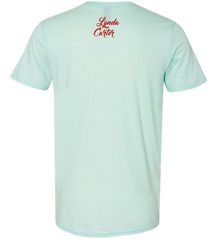 Lynda Carter Unisex Teal Ice Wonder Woman Tee - T-shirt (800x800), Png Download
