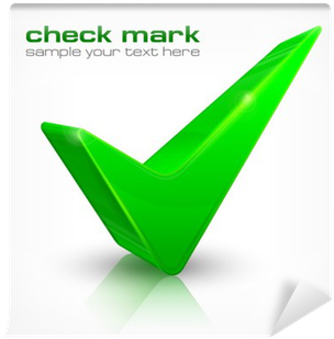 Green Check Mark Isolated On White, Vector Illustration - Check Mark (400x400), Png Download