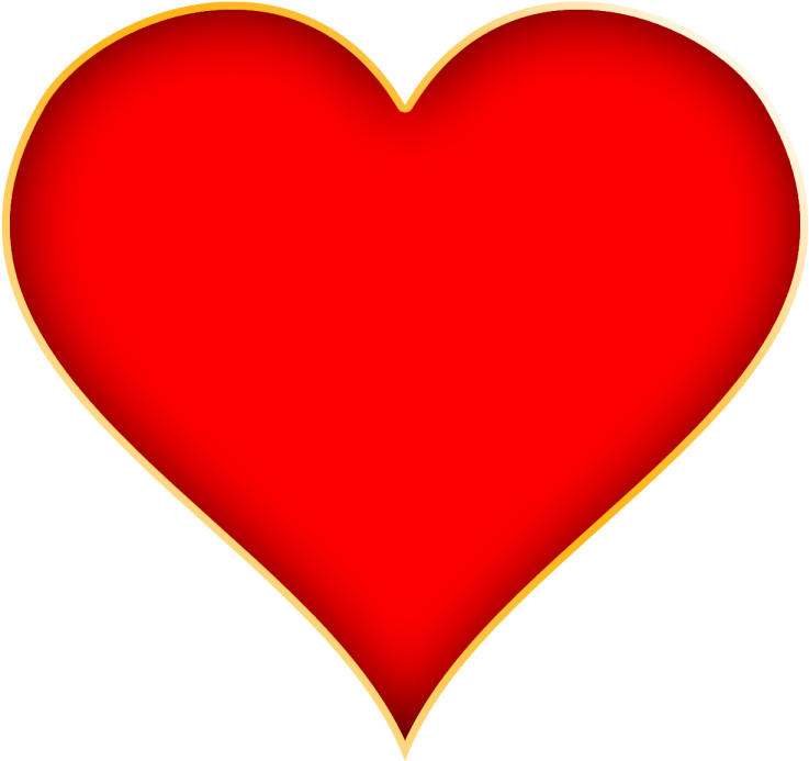Valentine Red Heart Png - Red Heart Shape (900x900), Png Download
