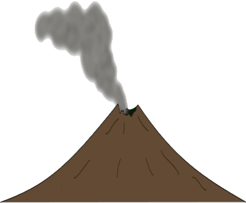 Volcano Png Free Download - Volcano (850x717), Png Download