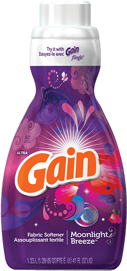 Gain Liquid Fabric Softener Moonlight Breeze - Ultra Gain Fabric Softener, Moonlight Breeze 52 Loads (750x750), Png Download