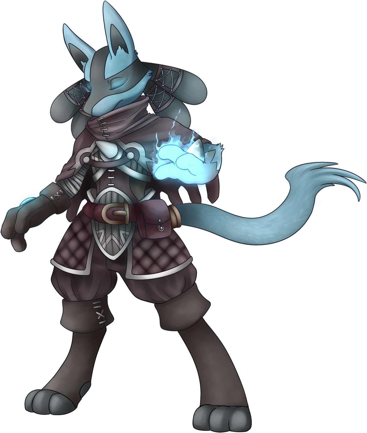 Cecil The Lucario, Character For Pokemon Of Avalon - Lucario Character (1280x1454), Png Download