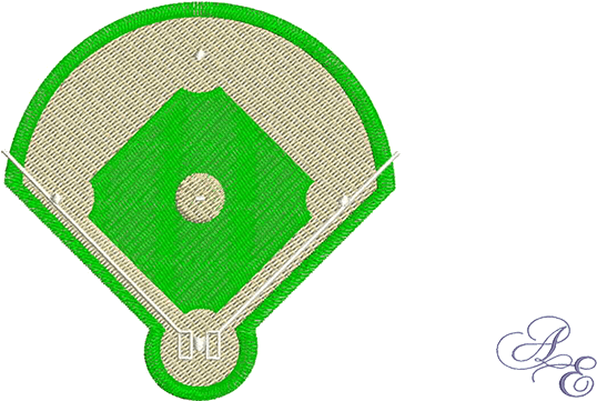Baseball Diamond - Softball (722x361), Png Download