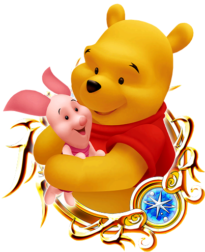 Pooh & Piglet (441x531), Png Download