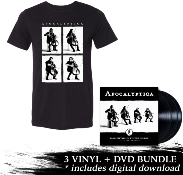 Plays Metallica Live Performance 3 Lp Dvd 4 Photo Tee - Apocalyptica T Shirt (600x600), Png Download