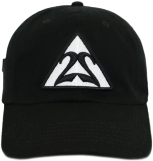 White Triangle With Black Outline Dad Hat - Depeche Mode (450x535), Png Download