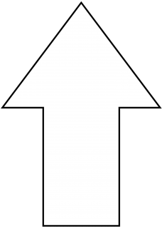 Curved White Arrow - White Arrow Black Background (360x360), Png Download