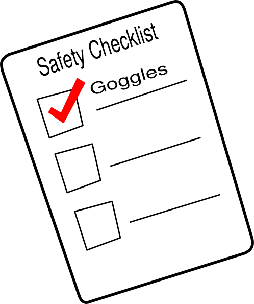 Small - Safety Checklist (498x595), Png Download