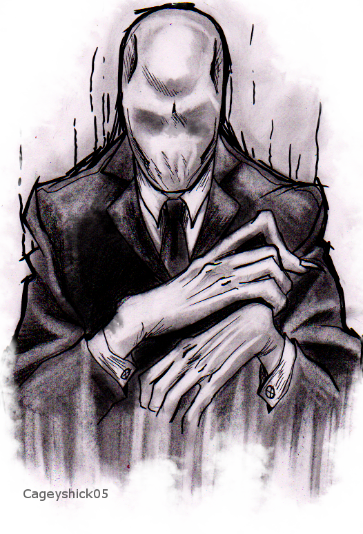 Slenderman - Creepypasta Tattoos (526x775), Png Download