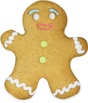 Gingerbread Man (442x370), Png Download