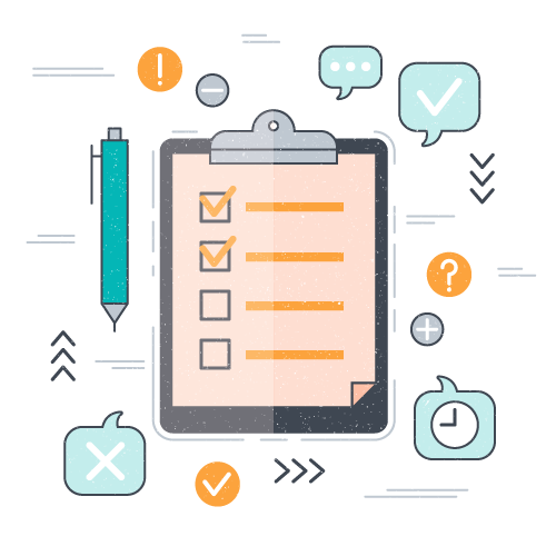 Checklist Vector - Vector Questionnaire Icon (500x500), Png Download