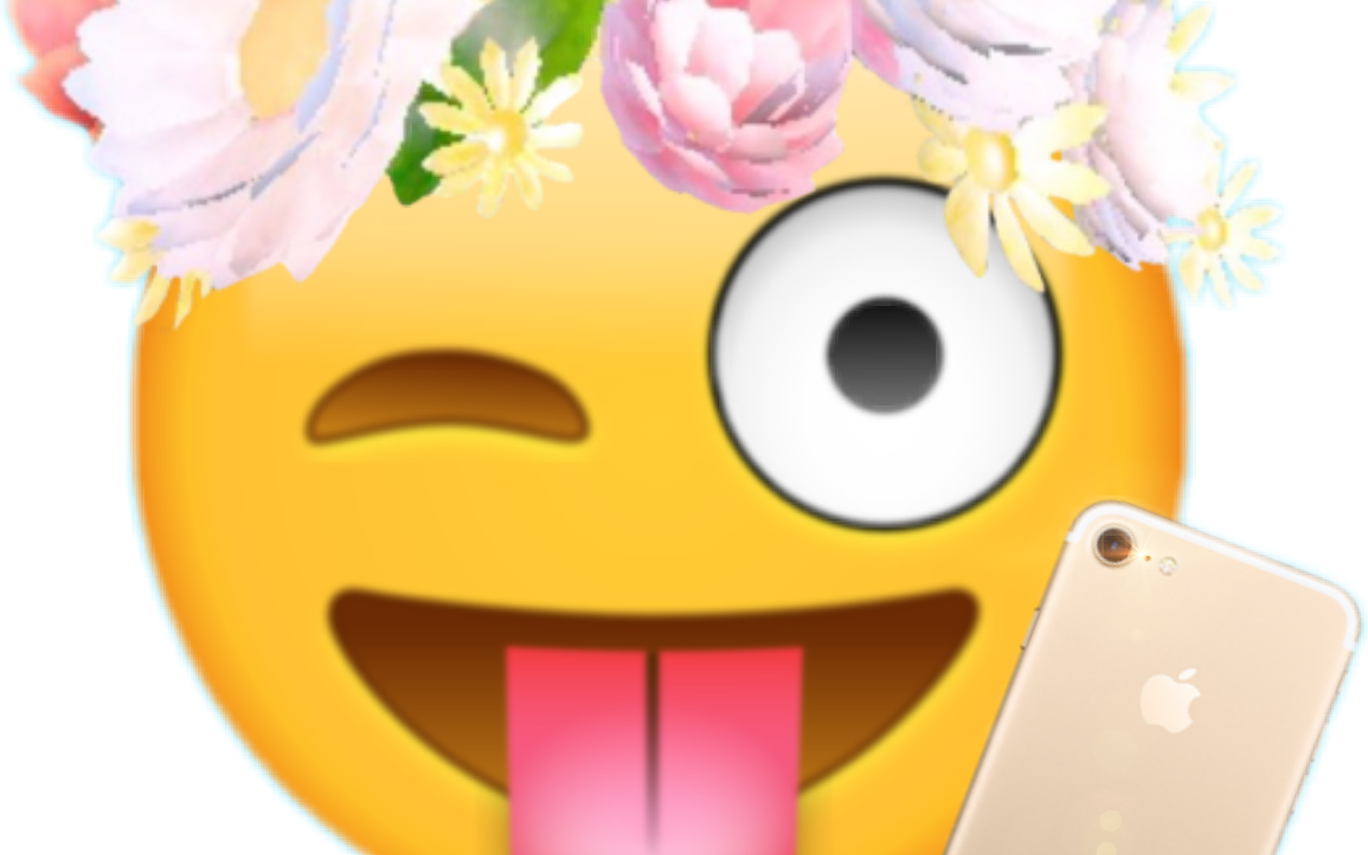 Emoji Iphone Flowercrown Sticker By Lice Tv Transparent Snapchat
