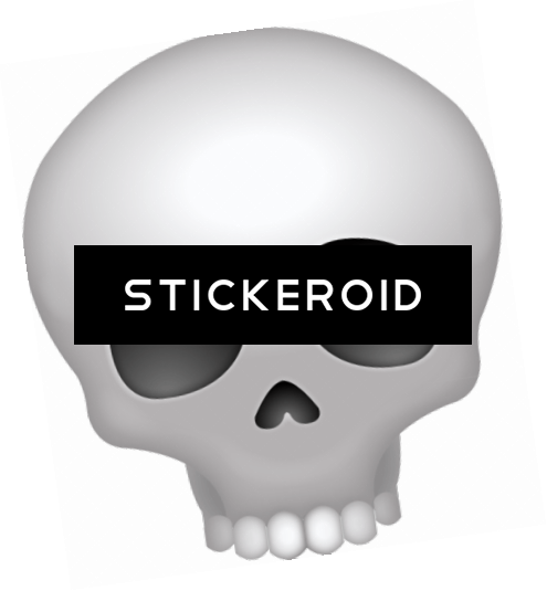 Skull Emoji - Skull (495x535), Png Download